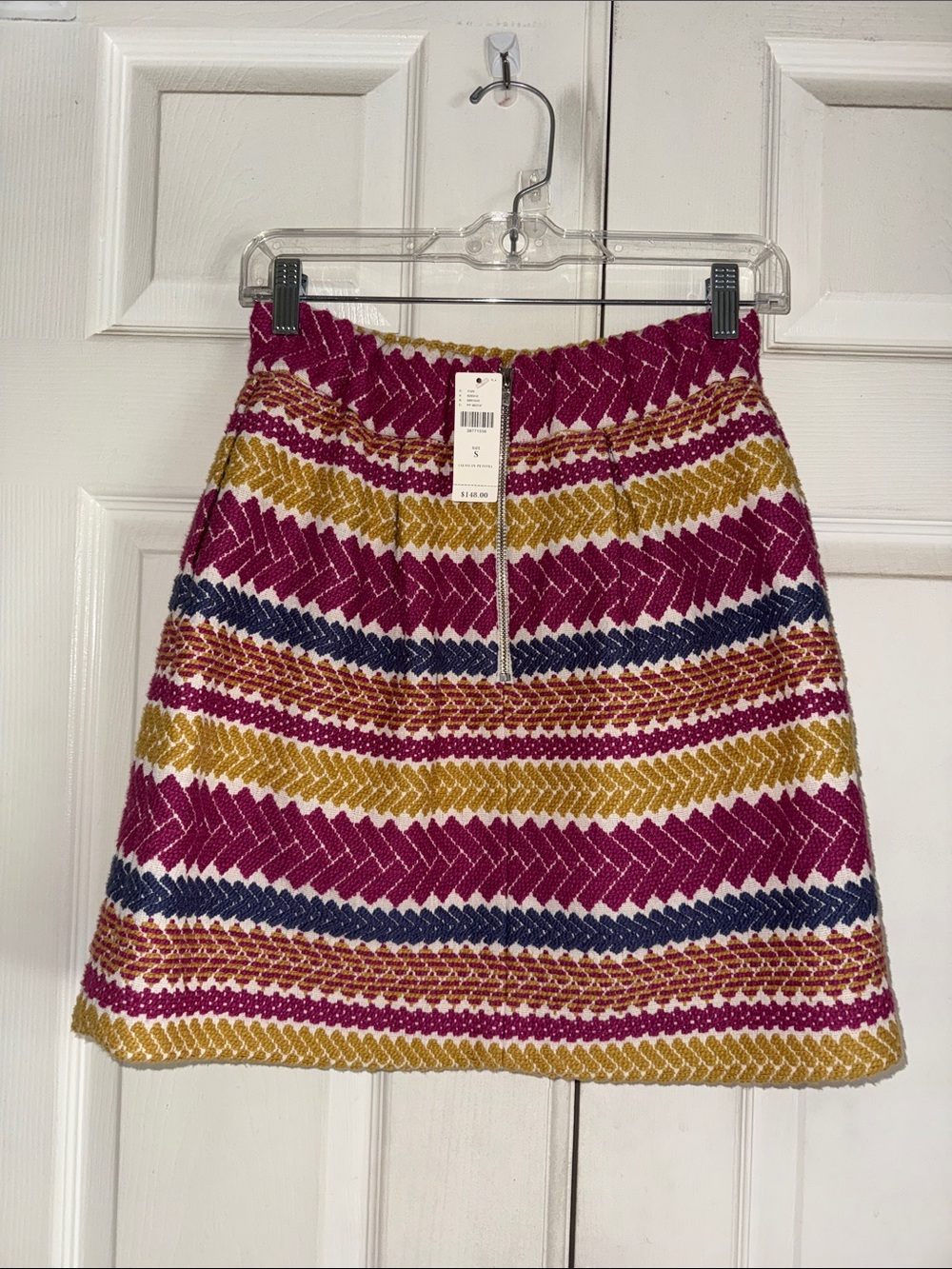 NWT Anthropologie Nomad By Morgan Carper Jacquard Multicolor  Mini Skirt - Picture 4 of 7